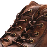 Fanum | Vintage-Inspired Men's Rounded Toe Boots
