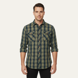 The Hawthorne Creek Men’s Vintage Plaid Denim Shirt Jacket