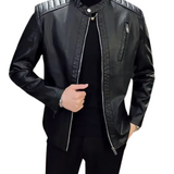 Adrien™ | Chic Slim-Fit Leather Jacket