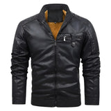 Gabriel™ | Vintage Leather Jacket with Cozy Fleece Lining