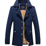Étienne™ | Sophisticated Men's Trench Coat Featuring Quilted Accents