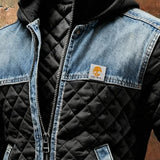 MATEO | Padded Jacket Featuring Denim Accents