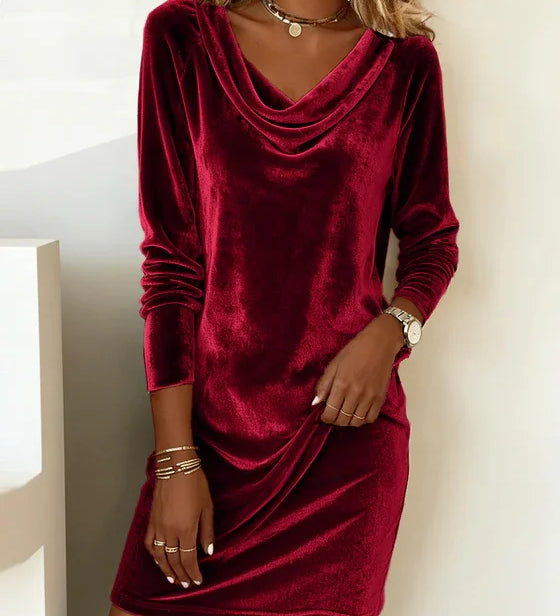 Joëlle | Loose Velvet Dress