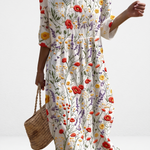 Adelaide - Women's Casual Dress with Floral Patterns.