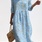 Amélie - Casual Women's Dress with Floral Patterns.