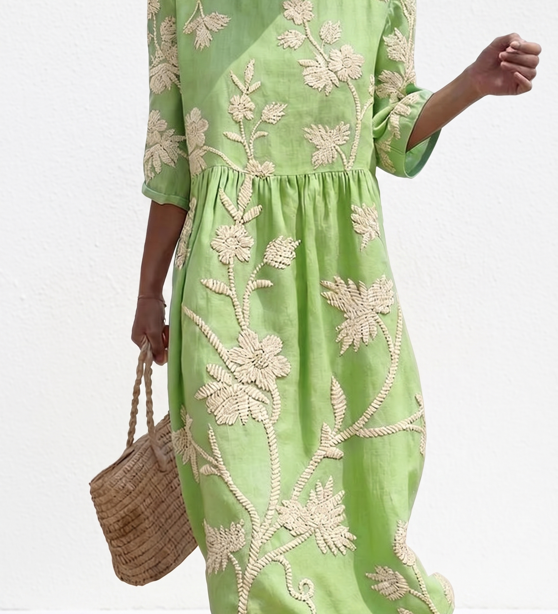 Apolline - Women's Casual Dress with Floral Patterns.