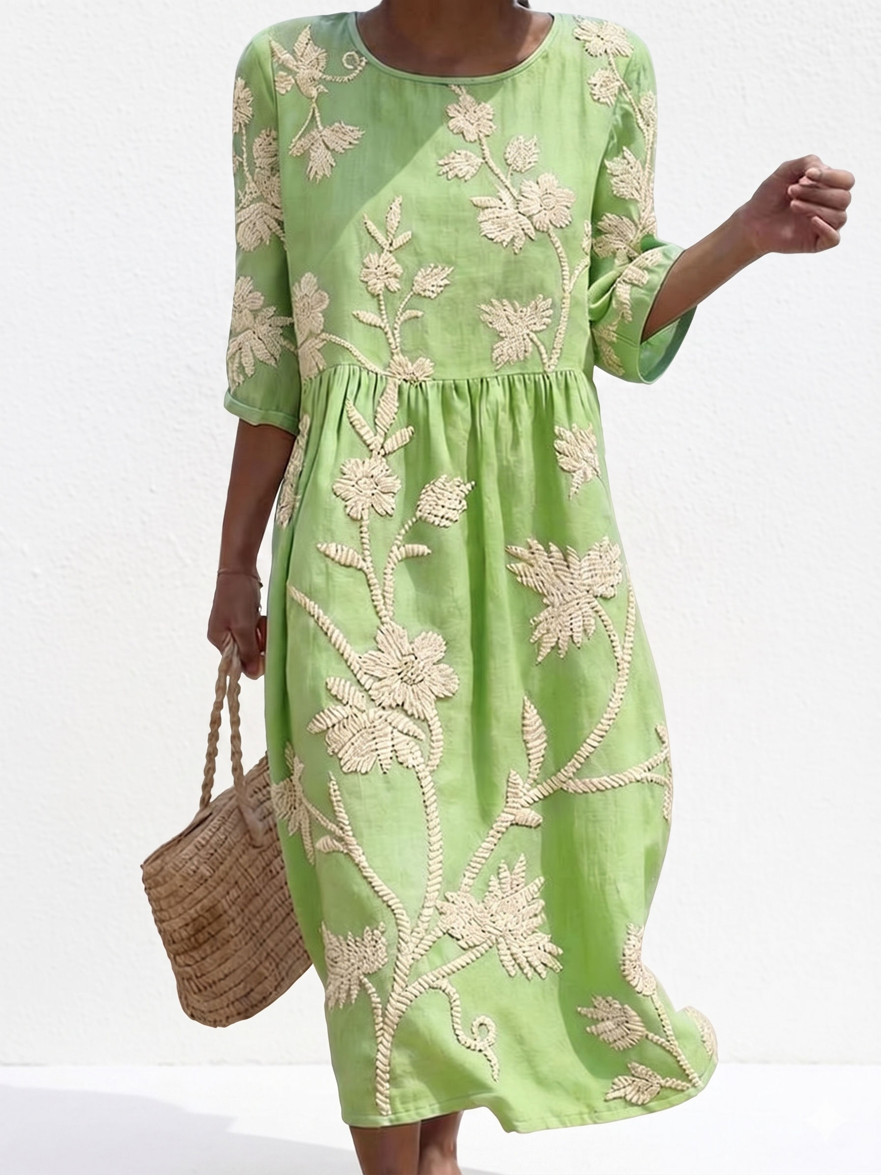 Apolline - Women's Casual Dress with Floral Patterns.