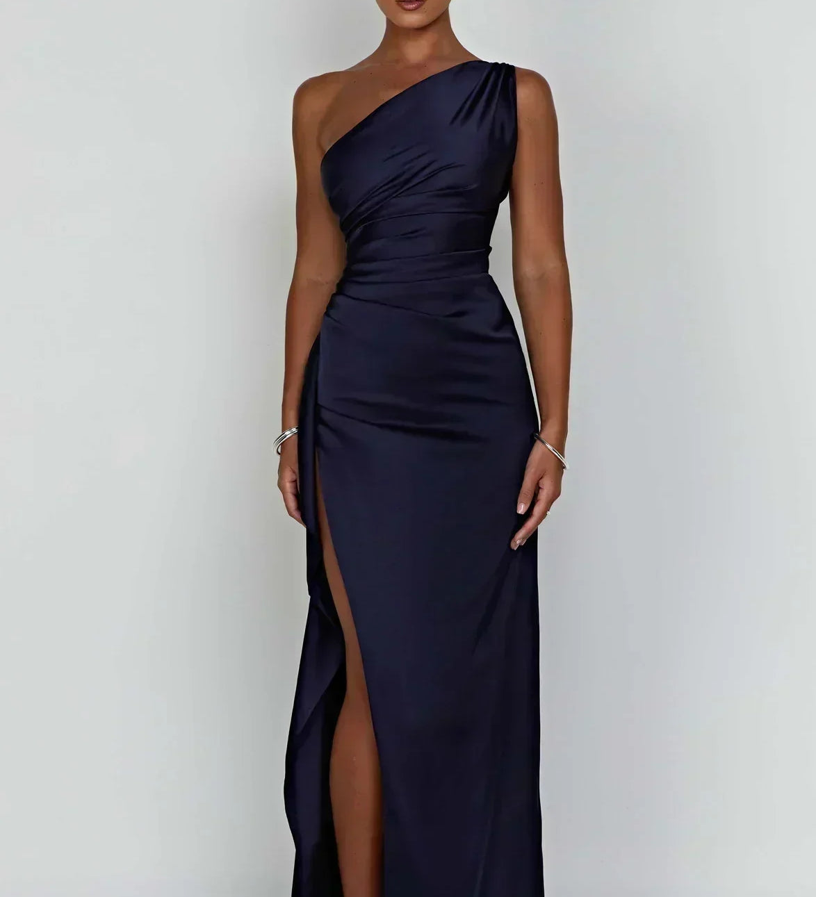 Graceful Satin Maxi Dress