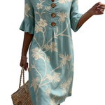 Aurélie - Women's Casual Dress with Floral Pattern.