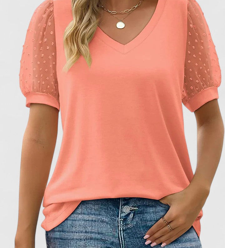 Claire | Cozy V-Neck Tee