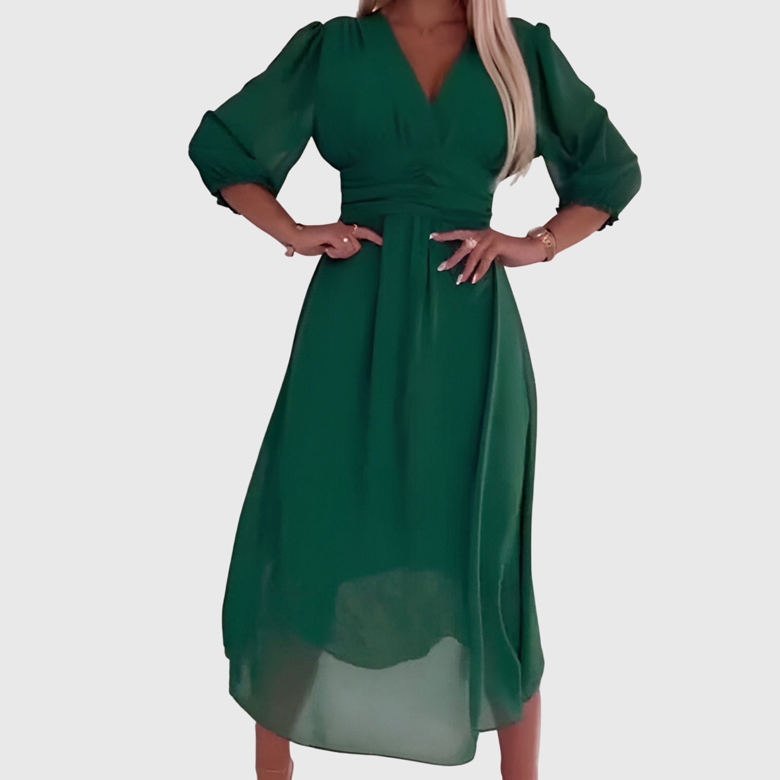 Chloe | Lightweight Silk Chiffon Dress