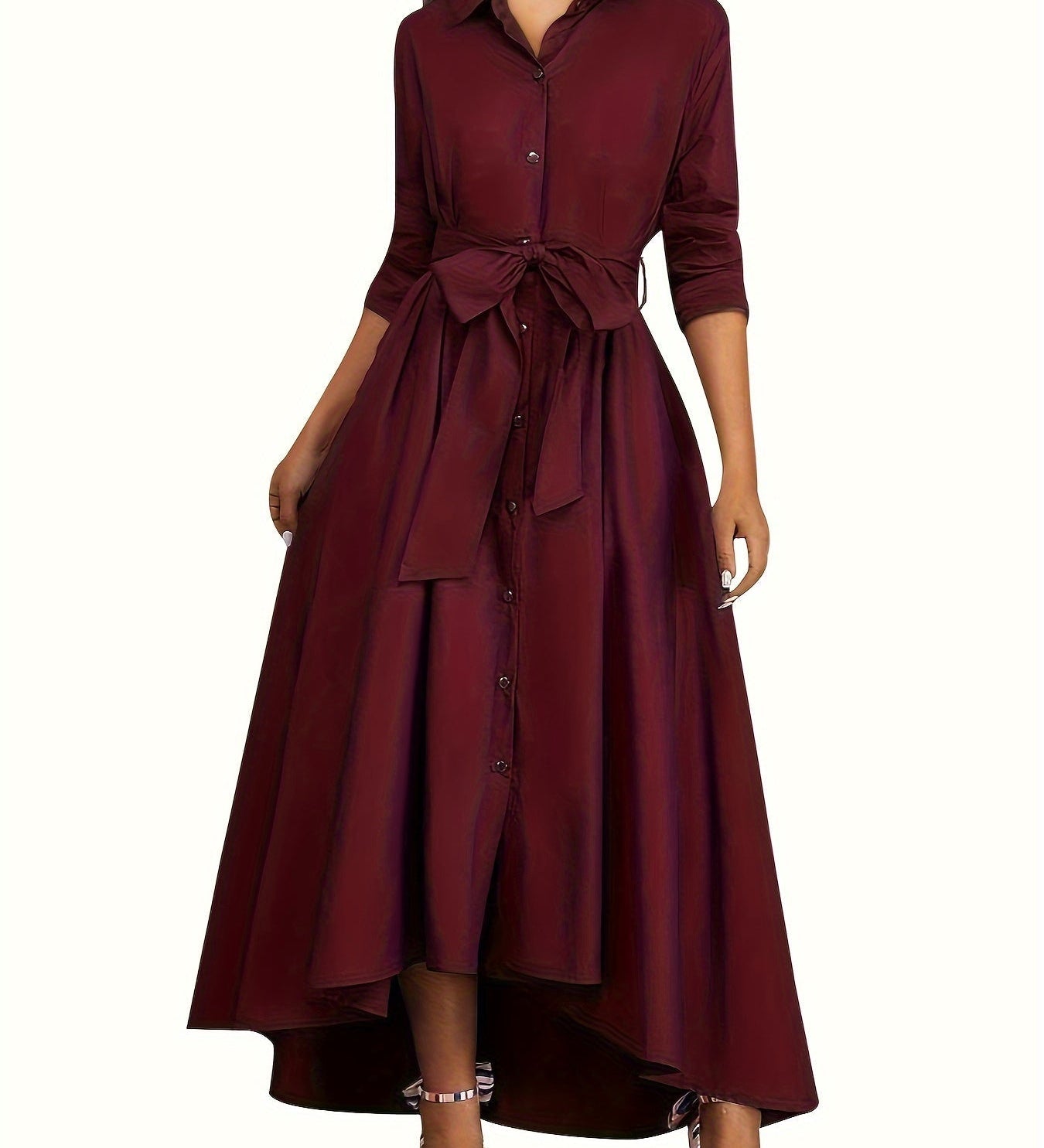 Martine | Perfect Buttoned Maxi Dress for Parties