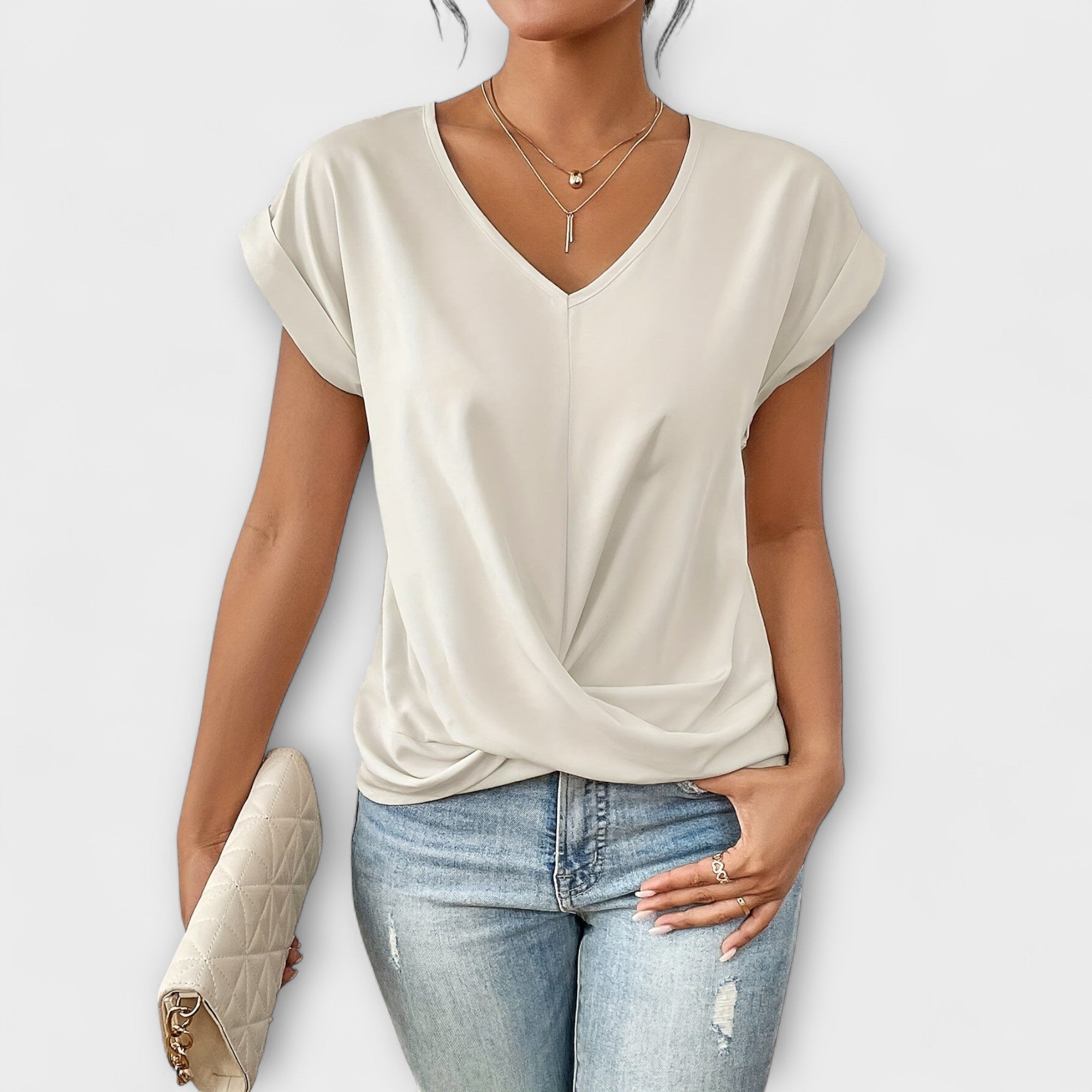 Claire | Stylish V-Neck Blouse
