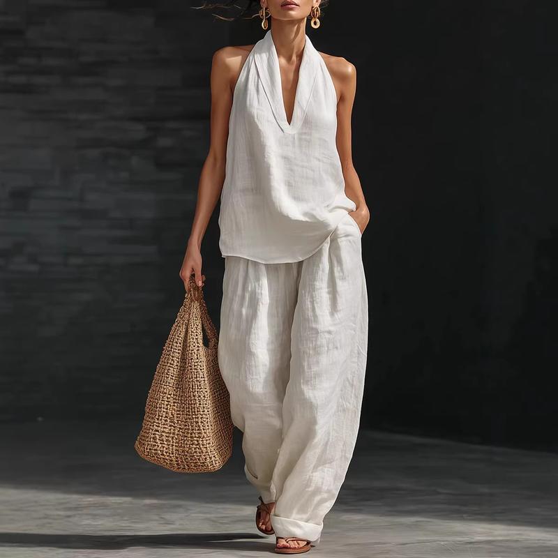 Ainhoa | Two-Piece Textured Linen Set
