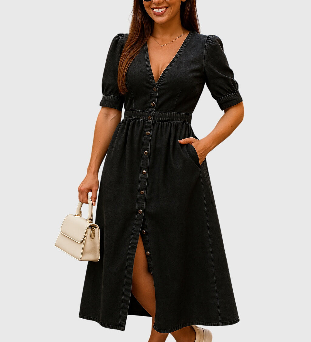 Jacqueline | Elegant Denim Dress