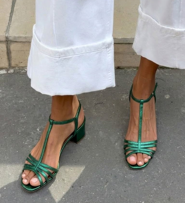 Allegra | Golden Sandals Everyday Elegance