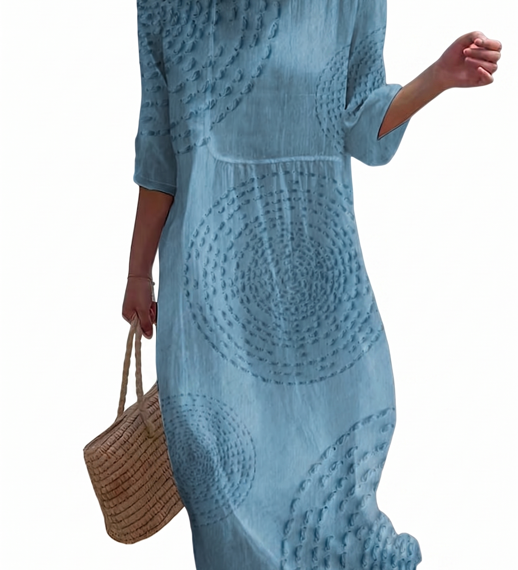 Camille - Casual Embroidered Dress for Women.