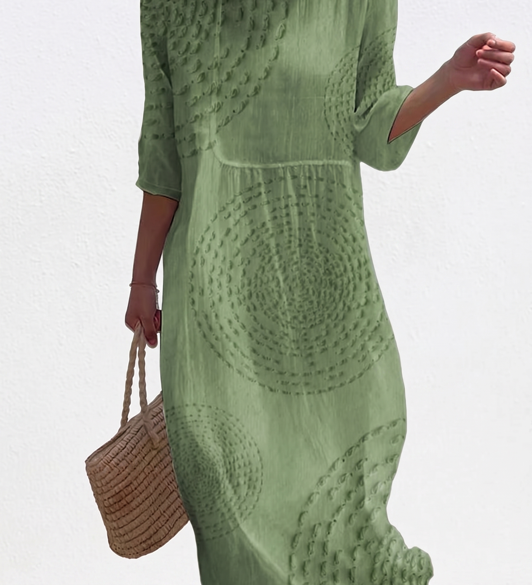Capucine - Casual Embroidered Dress for Women.