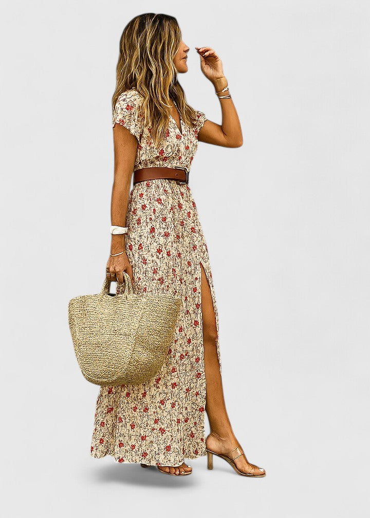 Caroline | Elegant Boho Maxi Dress – view 2