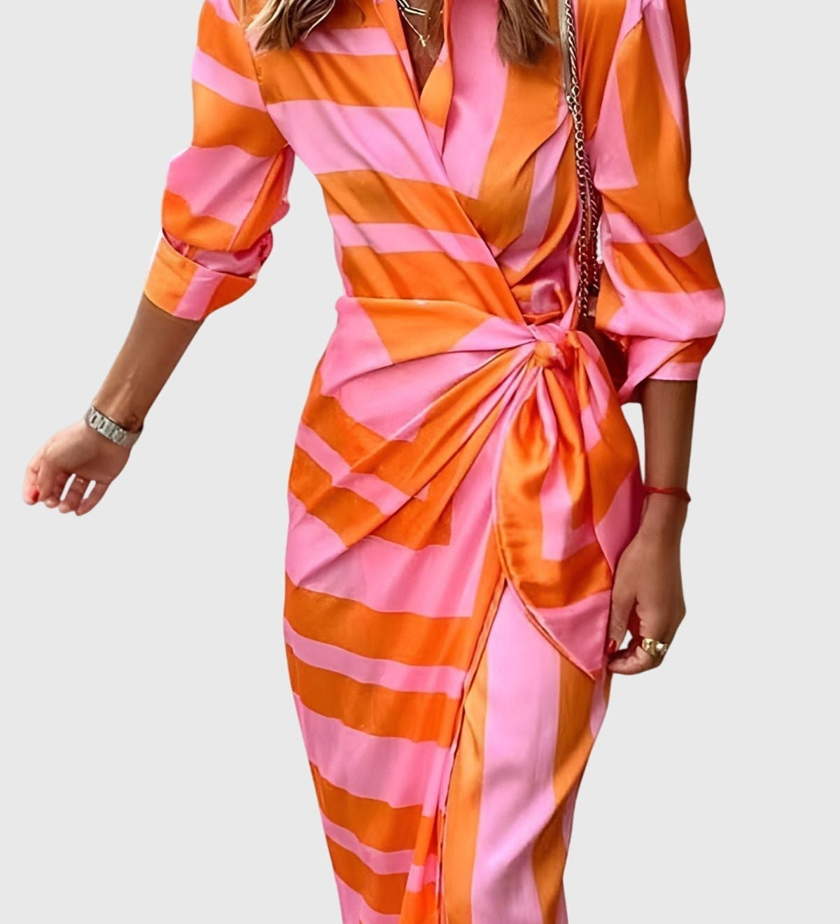 Everly | Elegant Wrap Dress with Print