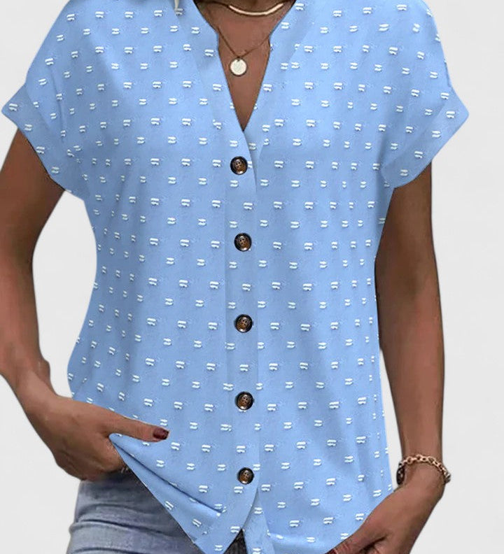 Élodie | Relaxed V-Neck Tee