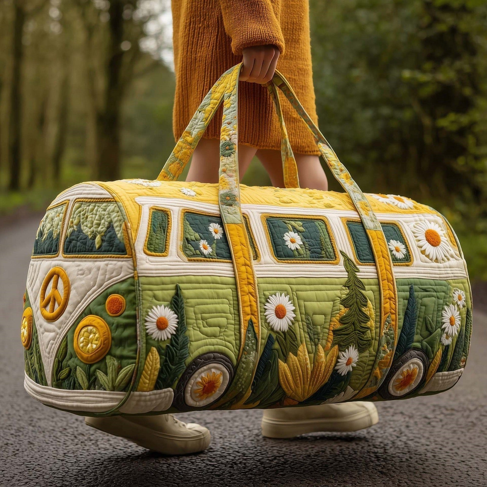 Meadowvana quilted weekend bag by Ellie Dublin
