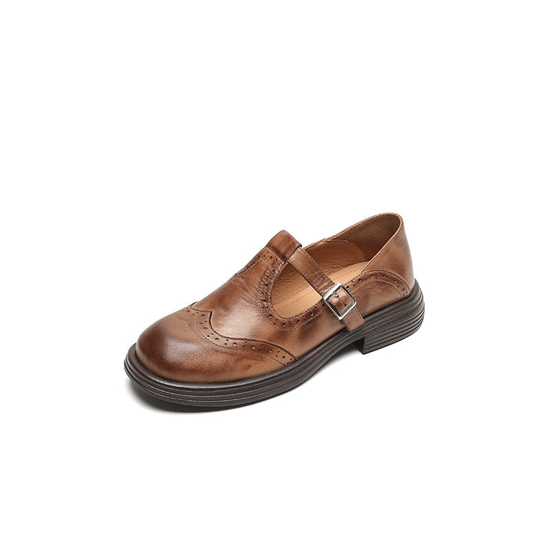 Elise | Classic Leather Mary Jane Shoes