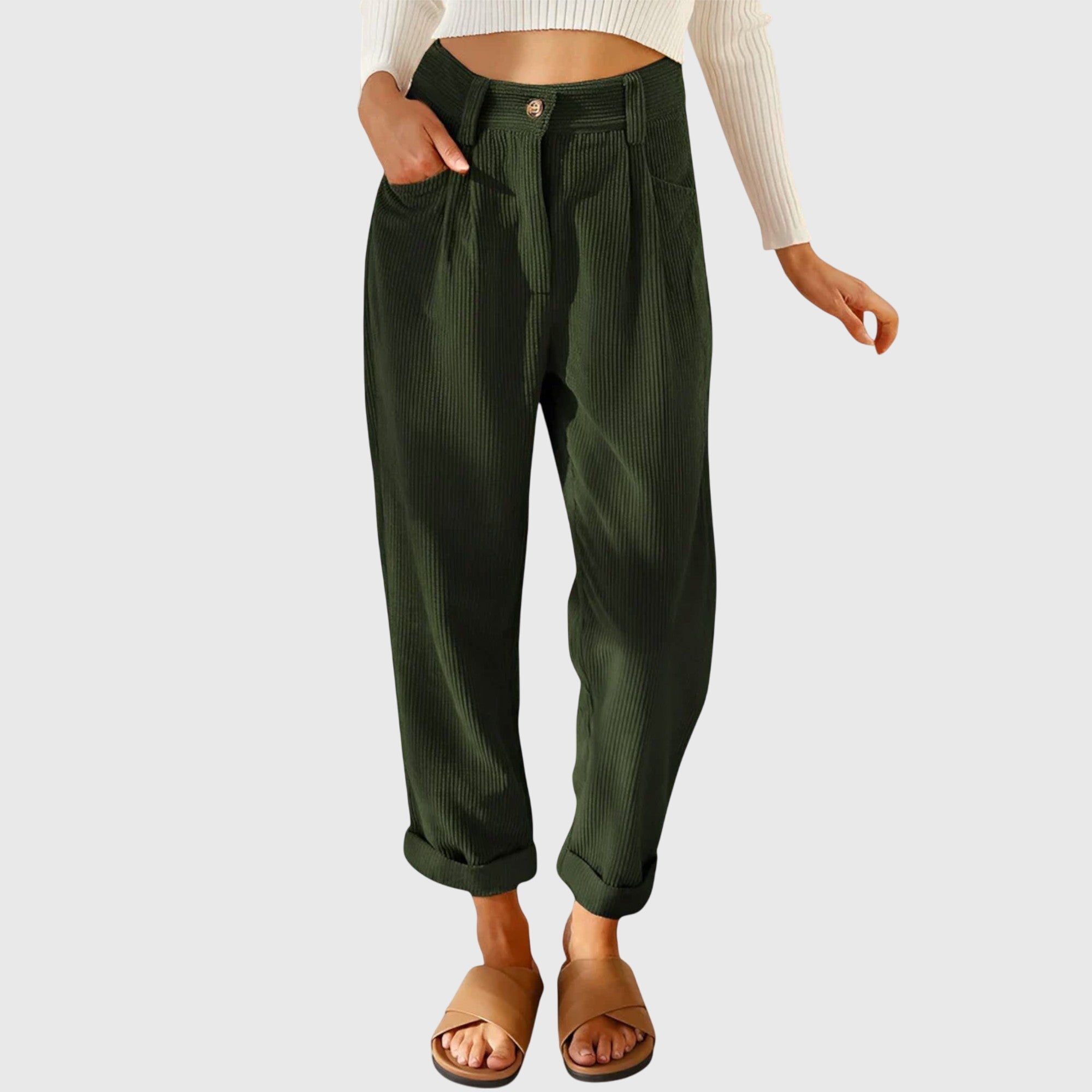 Claire | Contemporary Corduroy Pants