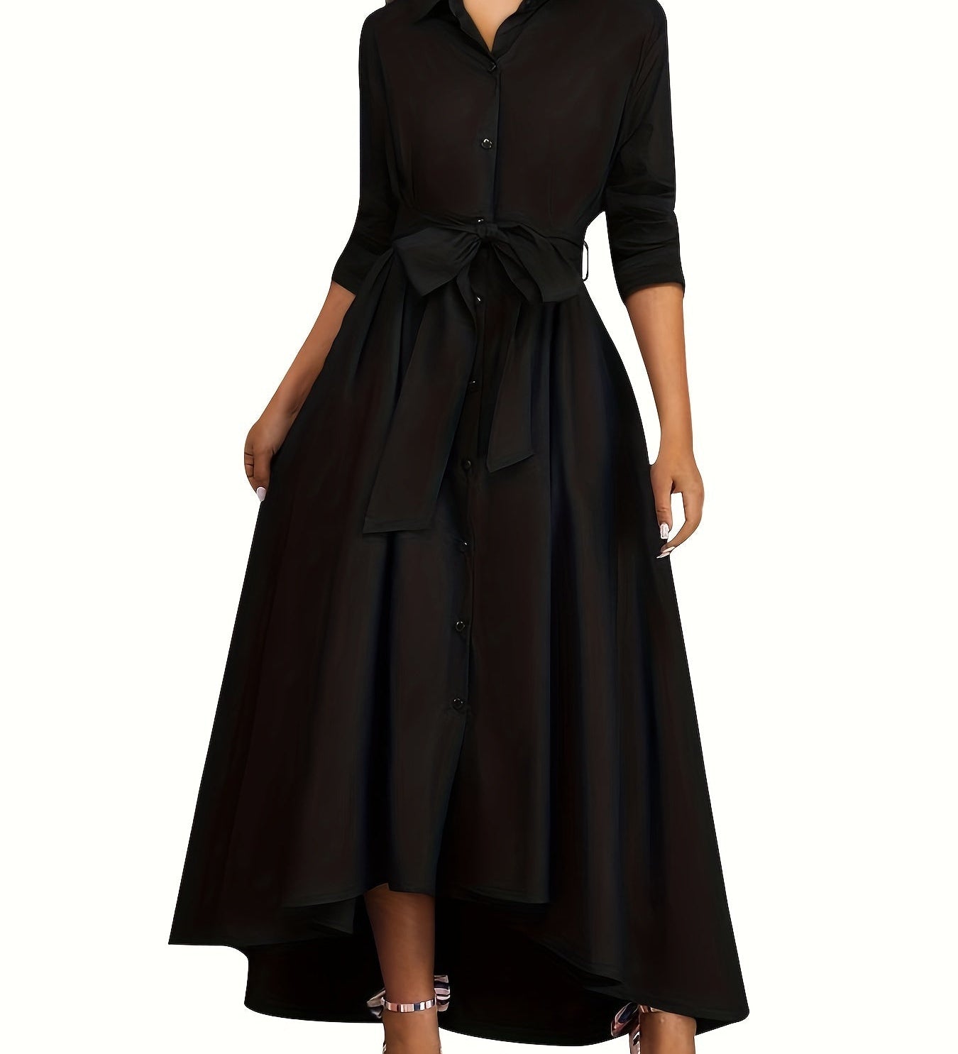 Martine | Perfect Buttoned Maxi Dress for Parties