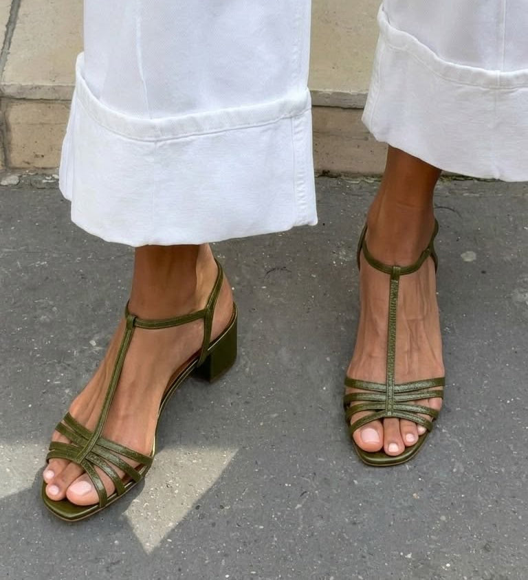 Allegra | Golden Sandals Everyday Elegance