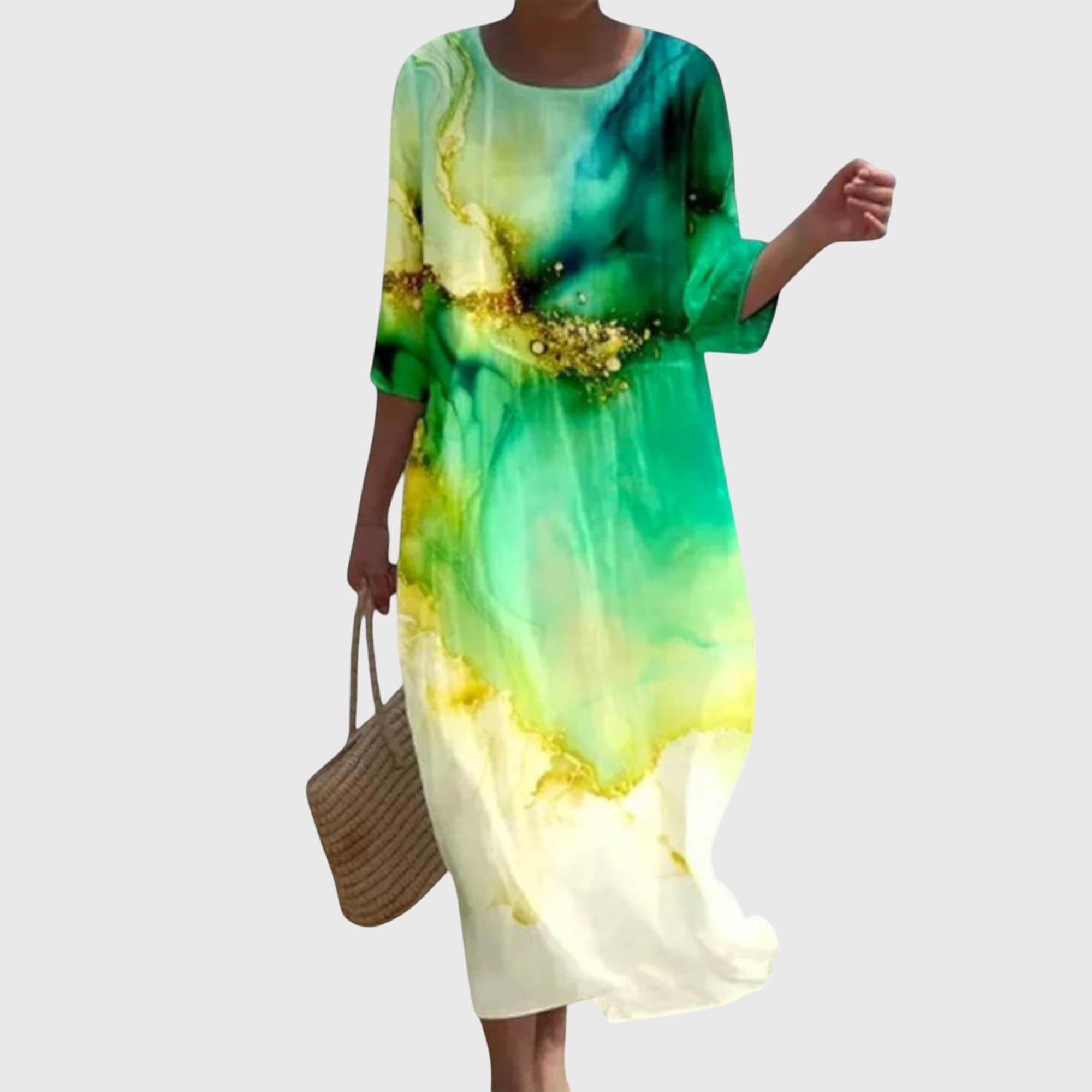 Martine | Elegant Floral Maxi Dress