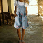 Eugénie | Vintage Washed Floral Denim Jumpsuit – view 2