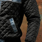 MATEO | Padded Jacket Featuring Denim Accents