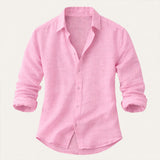 The Brookhaven Hill Men’s Cotton Linen Summer Beach Shirt