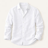 The Carlisle Men’s Breathable Relaxed Fit Cotton Linen Shirt