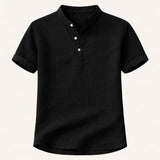 The Meadowbrook Ridge Men's Lightweight Linen Summer Trendy Button-Up Shirt