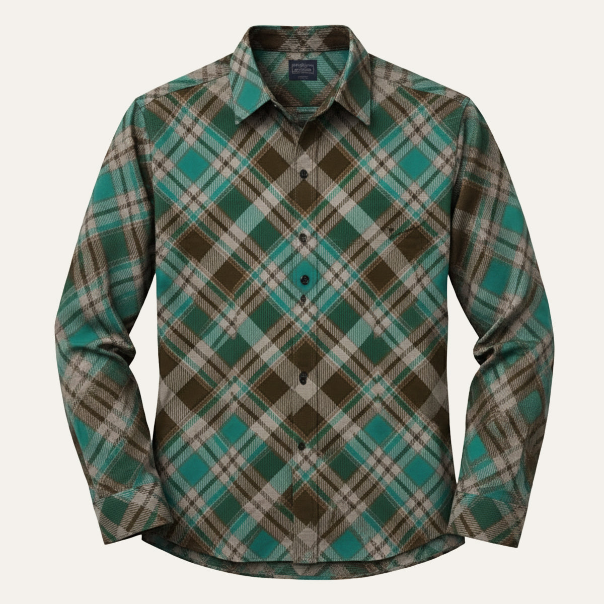 The Huntley Men’s Two Tone Patchwork Western Soft Denim Shirt