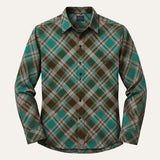 The Huntley Men’s Two Tone Patchwork Western Soft Denim Shirt