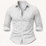 The Stratford Men’s Breathable Striped Wrinkle Resistant Shirt