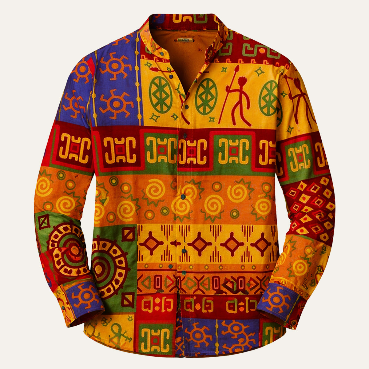 The Briarstone Park Men’s Two Tone Patchwork Western Lightweight Denim Shirt
