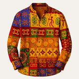 The Briarstone Park Men’s Two Tone Patchwork Western Lightweight Denim Shirt