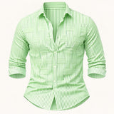 The Stratford Men’s Breathable Striped Wrinkle Resistant Shirt