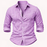 The Stratford Men’s Breathable Striped Wrinkle Resistant Shirt