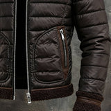 Petar | Cozy Brown Jacket Featuring a Plush Sherpa Collar
