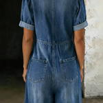 Garance | Denim Jumpsuit with V-Neck – view 7