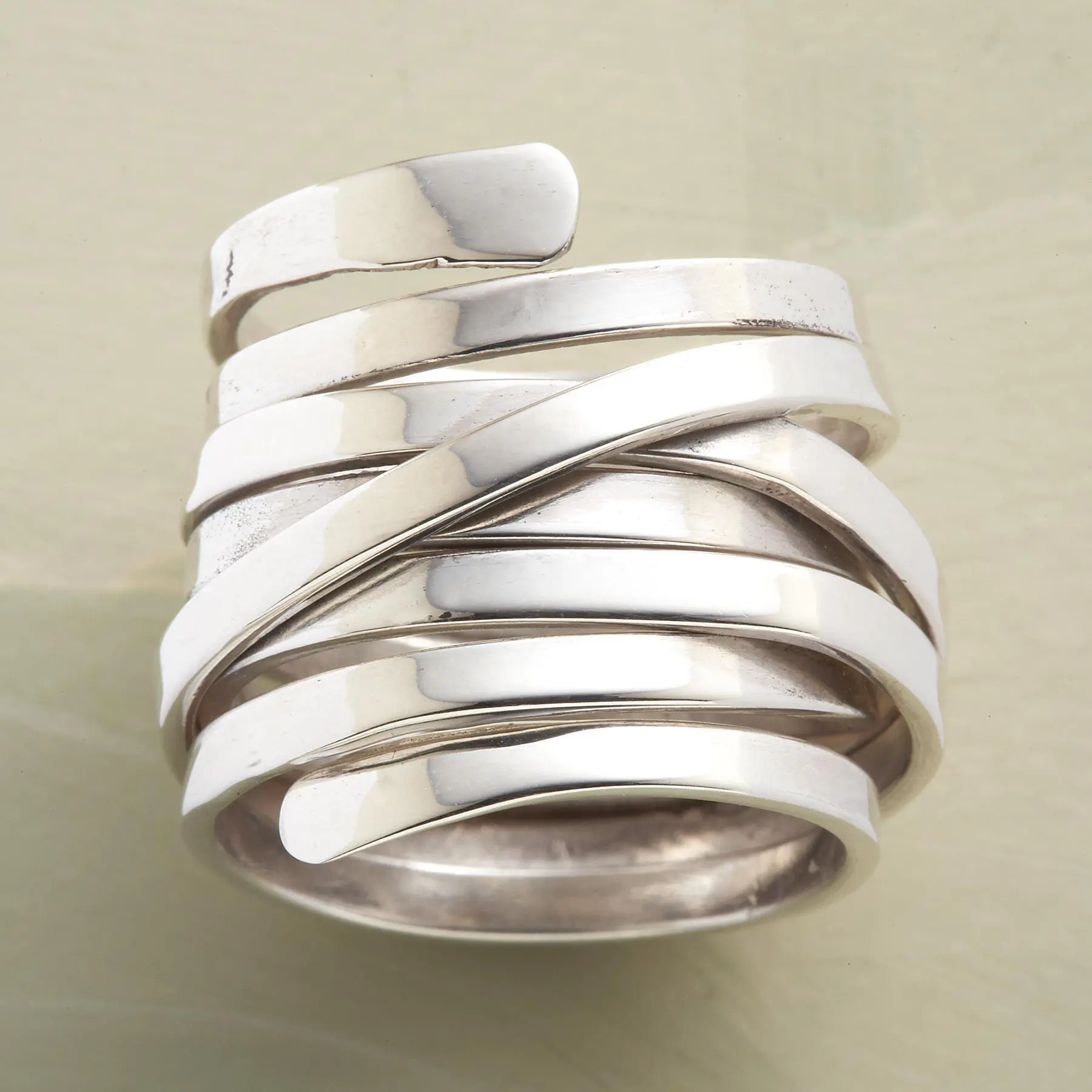Bliss - Chunky Vintage Silver Band