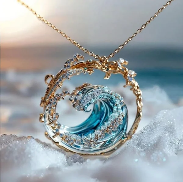 Ocean's Oath Floating Necklace