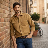 The Highwood Men’s Cotton Washed Canvas Shirt Jacket