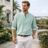 The Cedarfield Ridge Men’s Linen Lightweight Casual Summer Shirt