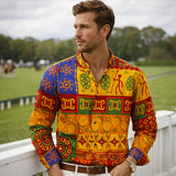 The Briarstone Park Men’s Two Tone Patchwork Western Lightweight Denim Shirt